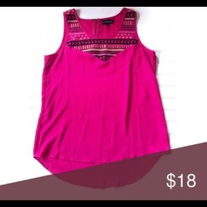 Sleeveless Pink Top